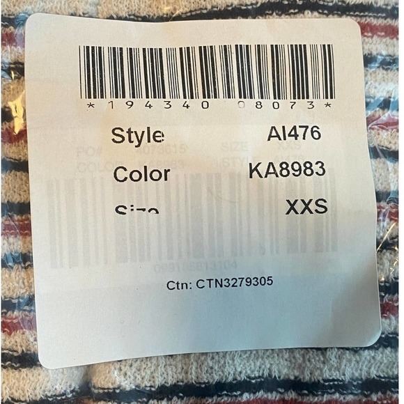 Madewell Acacia Striped Puff-Sleeve Top NWT - Picture 4 of 9